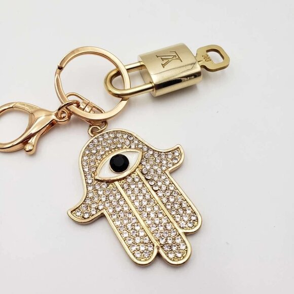 Authentic Louis Vuitton Lock & Key with unbranded Hand Bagcharm, Keycharm - Picture 9 of 9